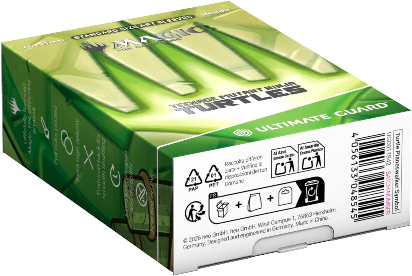 Ultimate Guard: Magic The Gathering: Teenage Mutant Ninja Turtles: Art Sleeves - Turtle Planeswalker Symbol