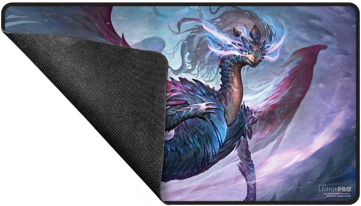 Ultra PRO - Tarkir Dragonstorm Shiko, Paragon of The Way Black Stitched Playmat for Magic: The Gathering | Gaming Table Mat, Card Game Accessory, TCG Playmat, Tabletop Gaming Mat