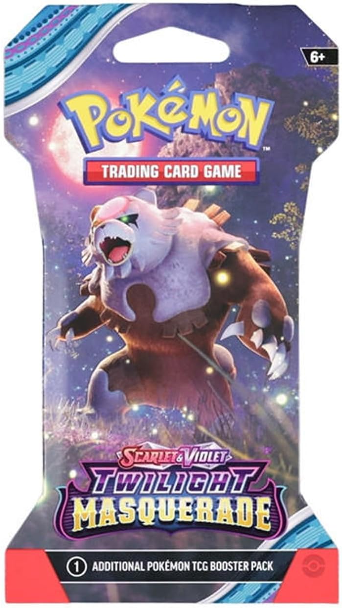 Pokemon TCG Twilight Masquerade Sleeved Booster Pack Lot - 8 Booster Packs