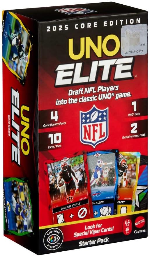 2025 UNO Elite NFL Core Edition