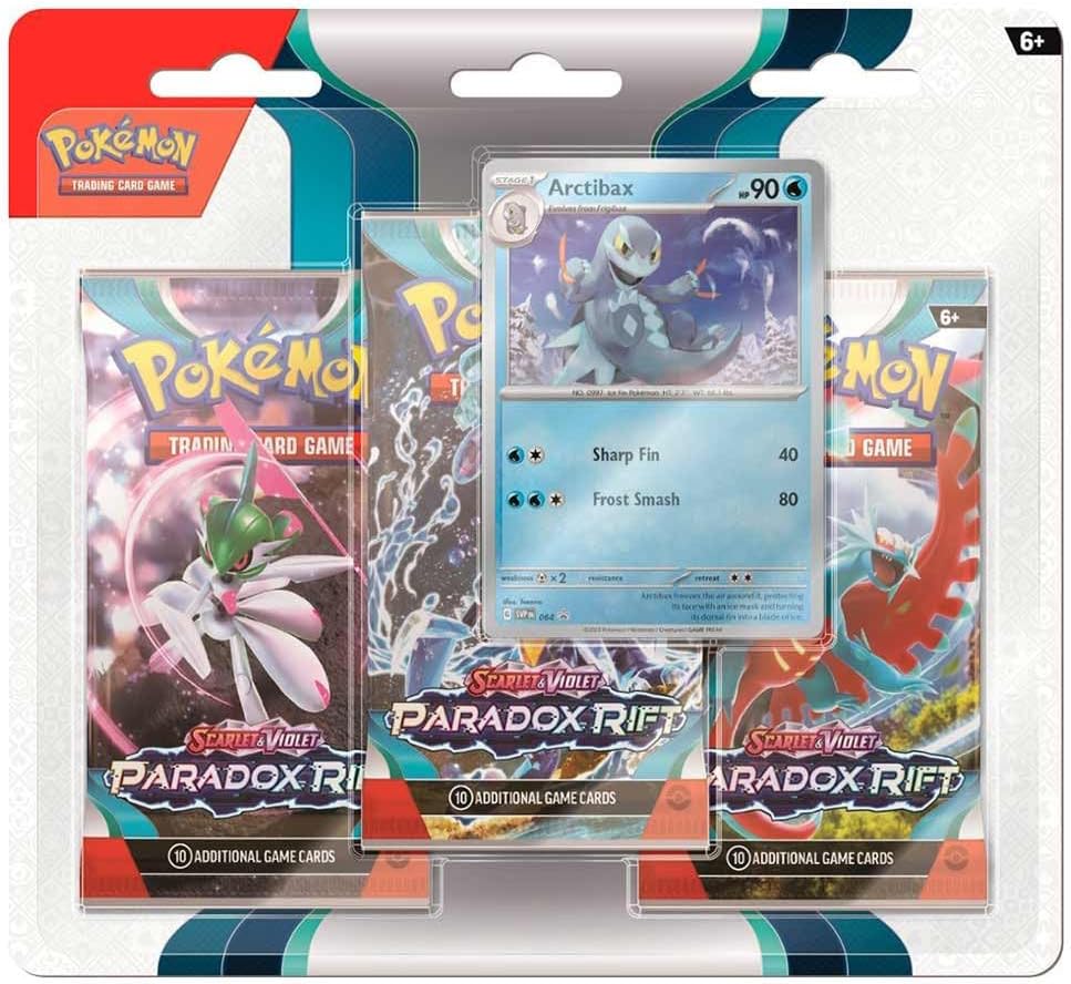 Pokemon TCG: Paradox Rift - 3 Pack Blister - Arctibax