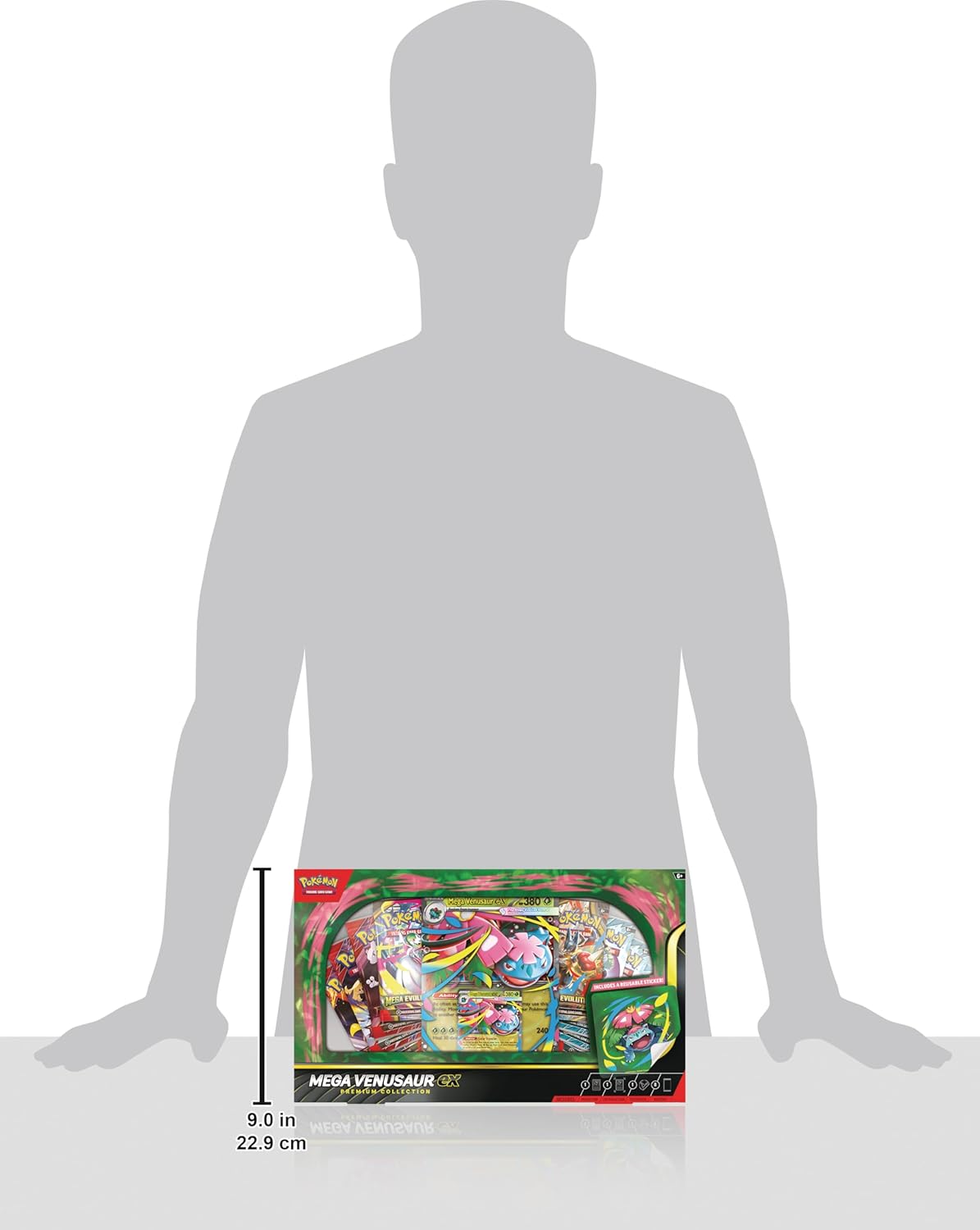 Pokemon TCG: Mega Venusaur ex Premium Collection Box - 8 Packs, Promo Cards