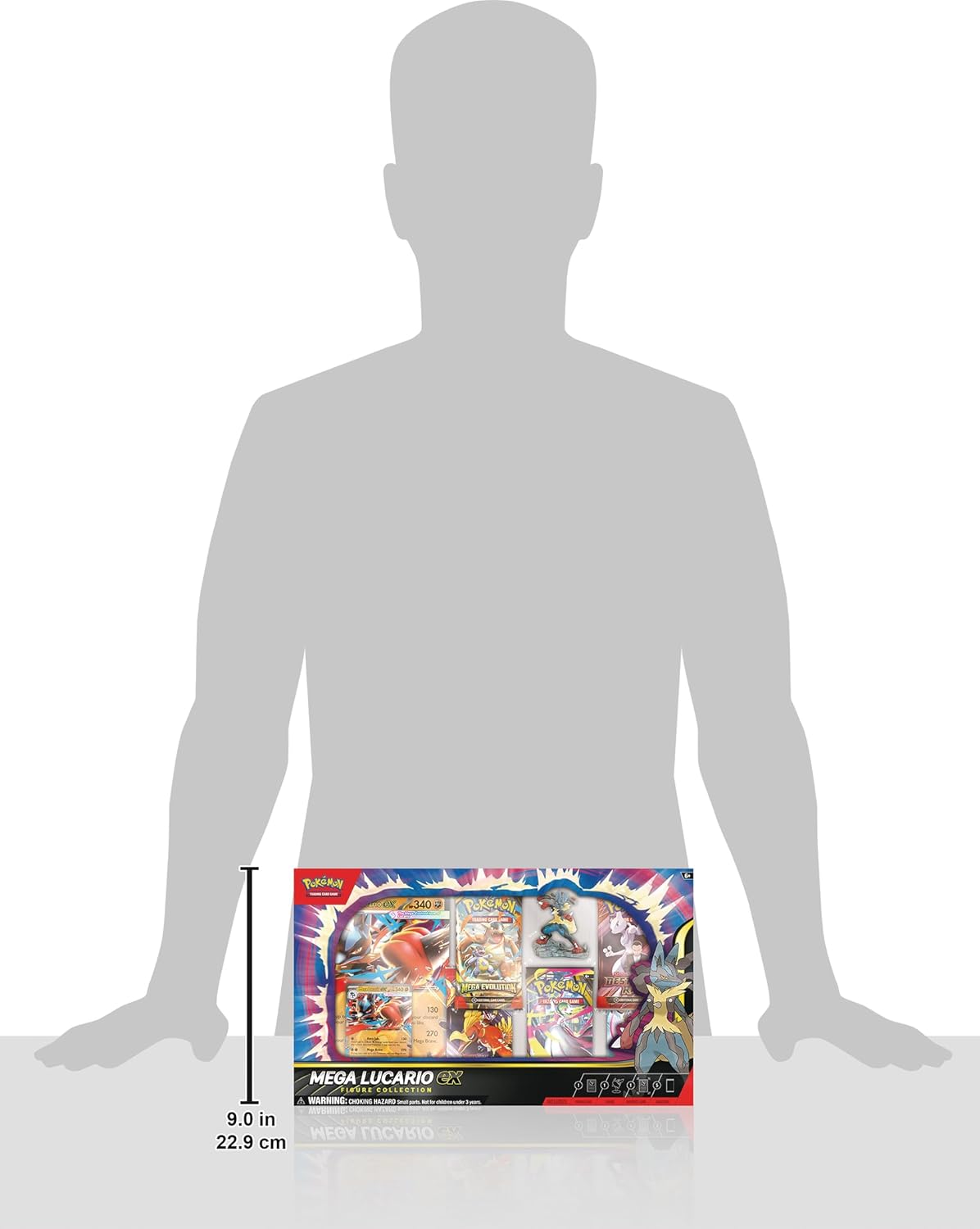 Pokemon TCG: Mega Lucario ex Figure Collection - 5 Packs