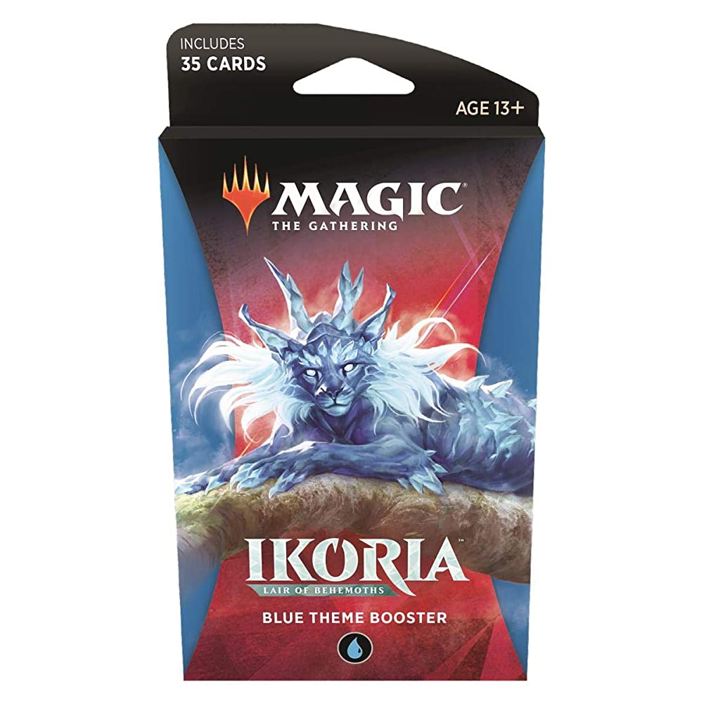 Magic The Gathering: Magic The Gathering: Ikoria: Lair of Behemoths - Theme Pack - Blue (35 Cards)
