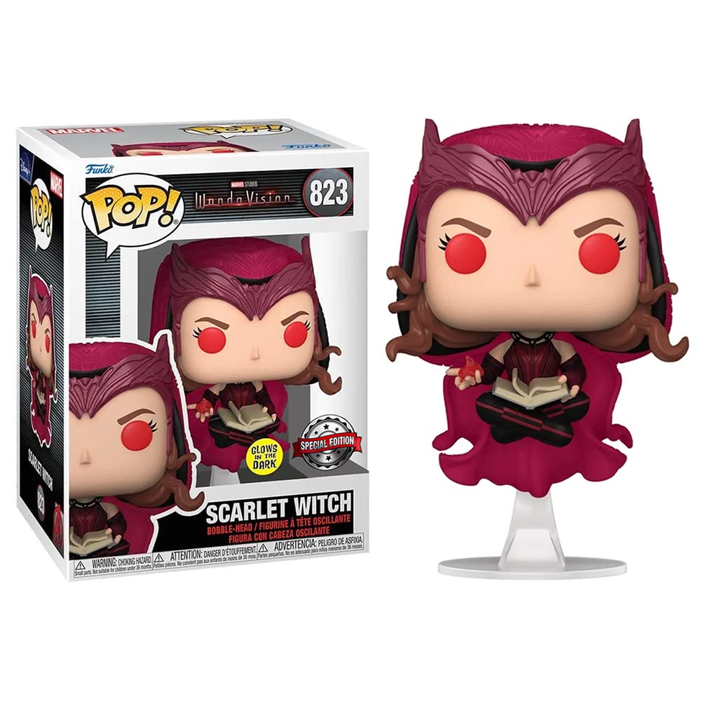Funko WandaVision Scarlet Witch Glow-in-The-Dark Pop! Vinyl Figure - EE Exclusive