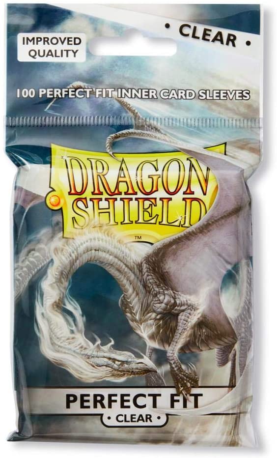Dragon Shield 100ct Standard Card Sleeves - Perfect Fit Clear