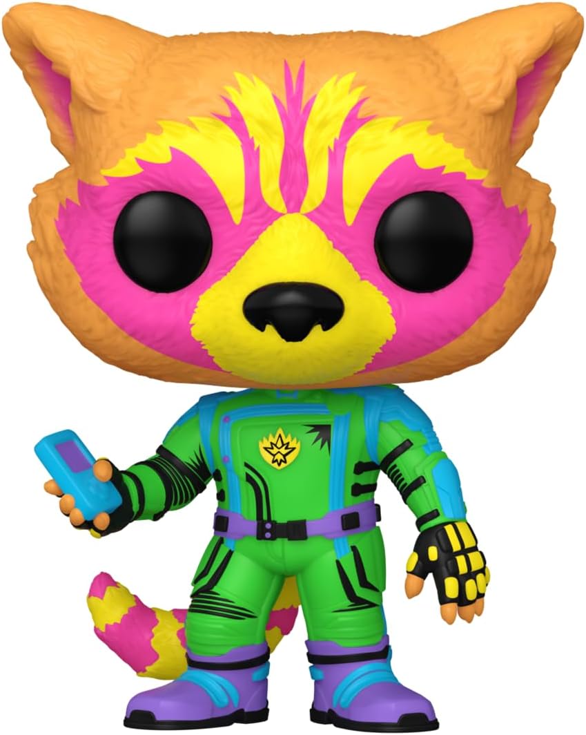 Funko Pop! Guardians of The Galaxy vol:3 Exclusive Rocket Black Light Vinyl Figure