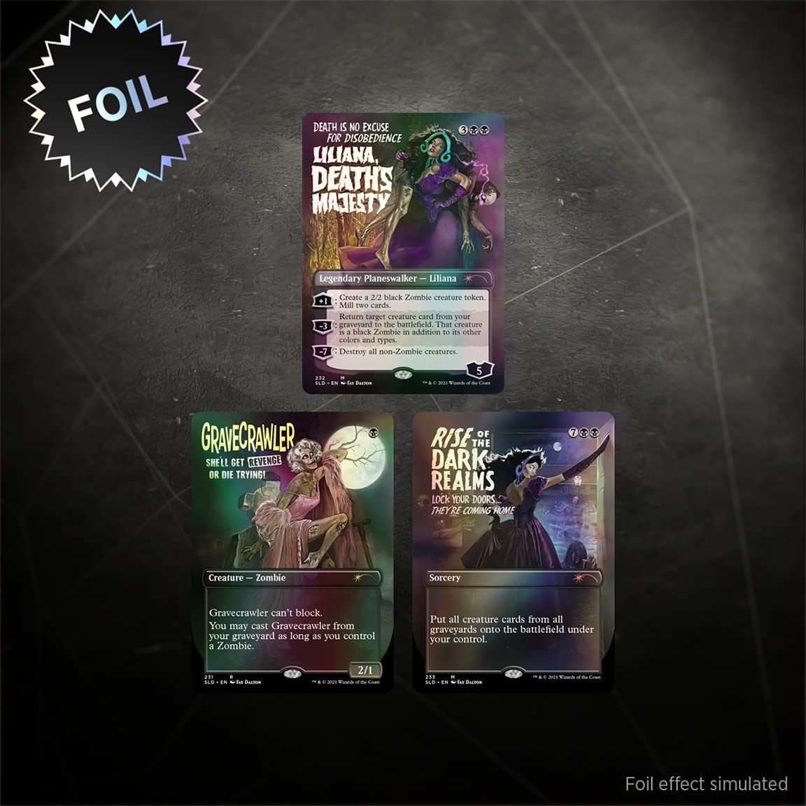 Magic TCG Magic: The Gathering Secret Lair Premium Foil: MTG Thrilling Tales of The Undead