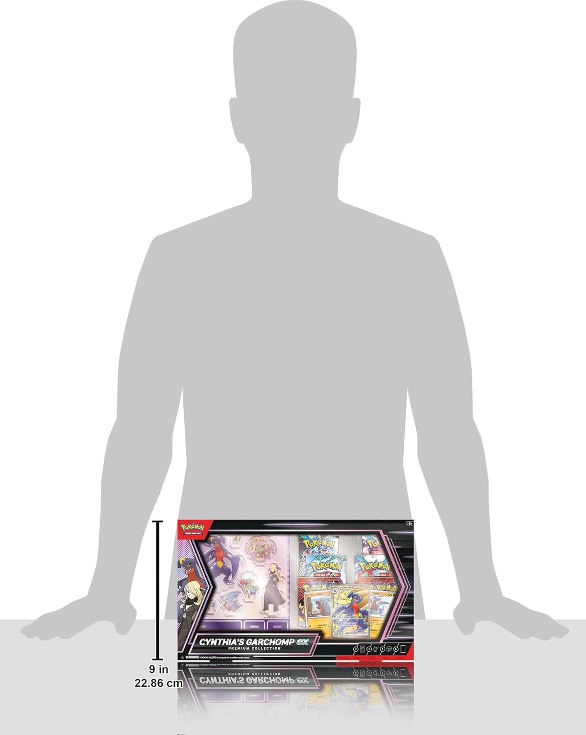 Pokemon TCG: Cynthia’s Garchomp ex Premium Collection - 6 Packs, Stickers, Promos