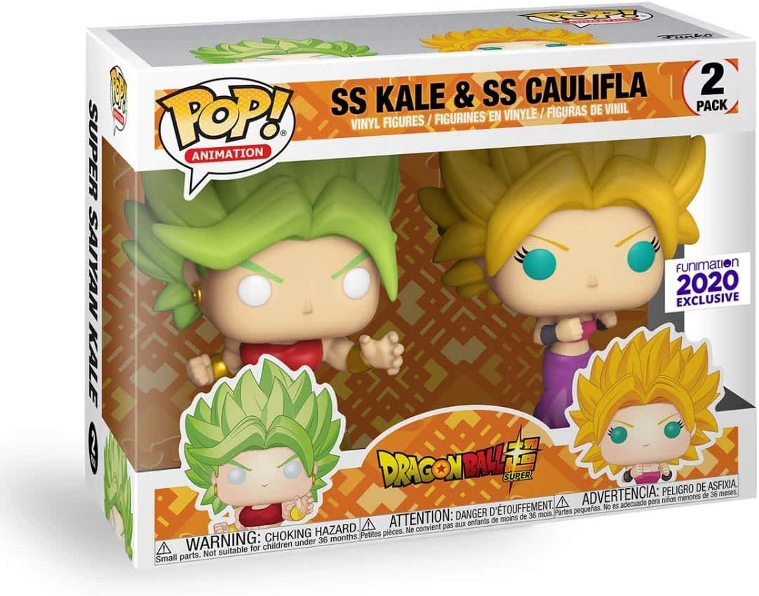 Funko Pop! Animation Dragon Ball Z: Kale & Caulifla Funimation Exclusive Vinyl Figure 2-Pack