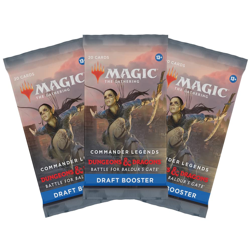 Magic: The Gathering Commander Legends: Battle for Baldur’s Gate 3-Booster Draft Booster Packs | 60 Magic Cards