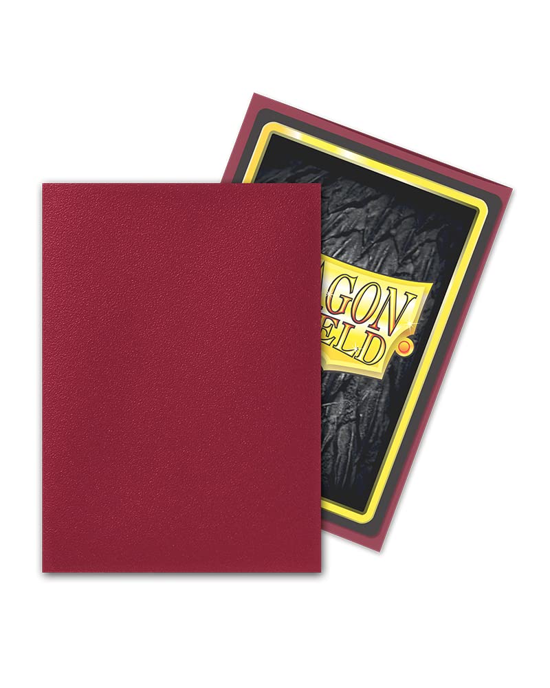 Arcane Tinmen Dragon Shield Sleeves Matte: Blood Red 100CT - MTG Card Sleeves are Smooth & Tough - Compatible with Pokemon & Magic The Gathering Card Sleeves (AT-11050)