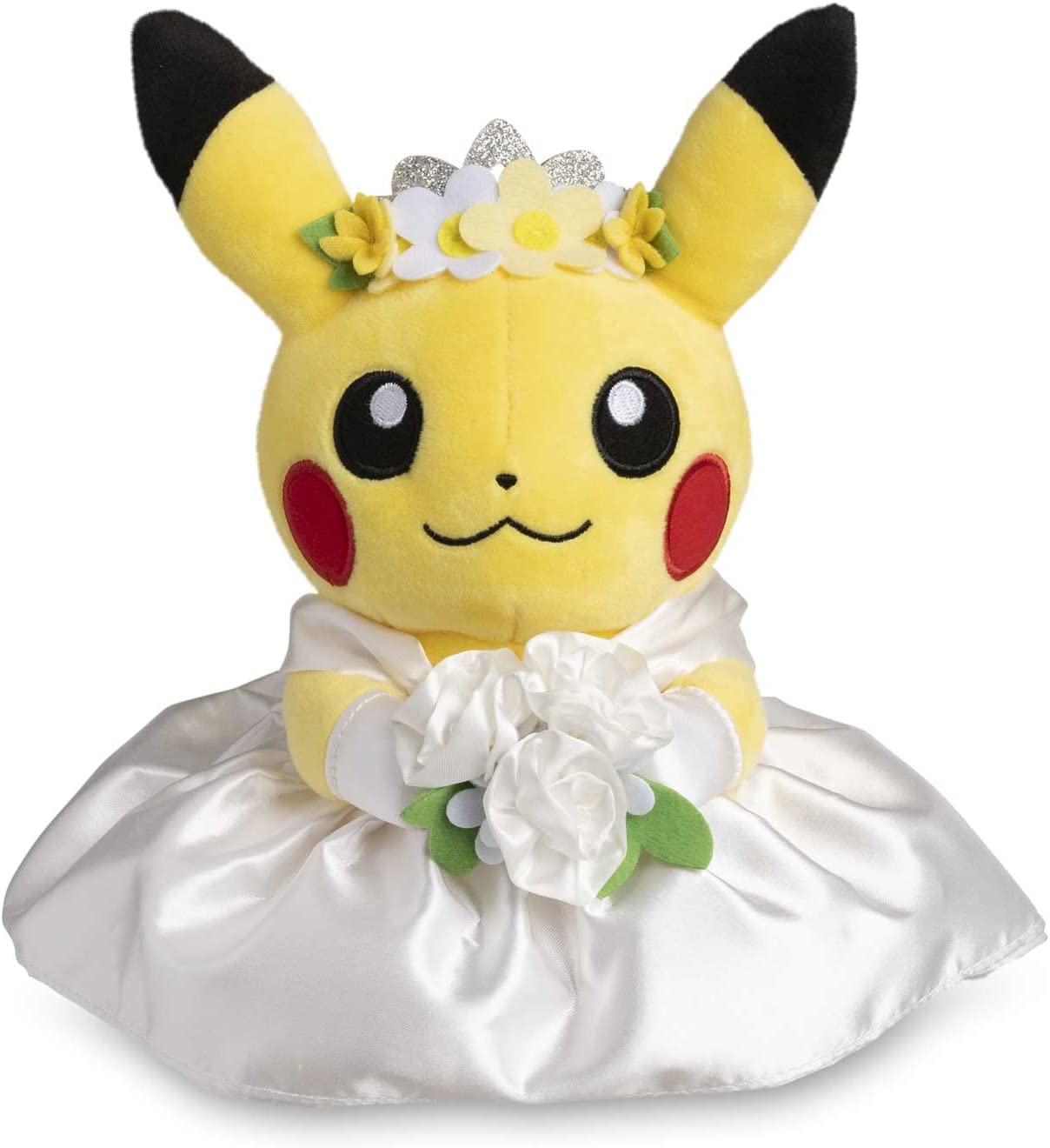 Pokemon 8 Inch Poke Plush - Pikachu Wedding - Dress Pikachu (Female)