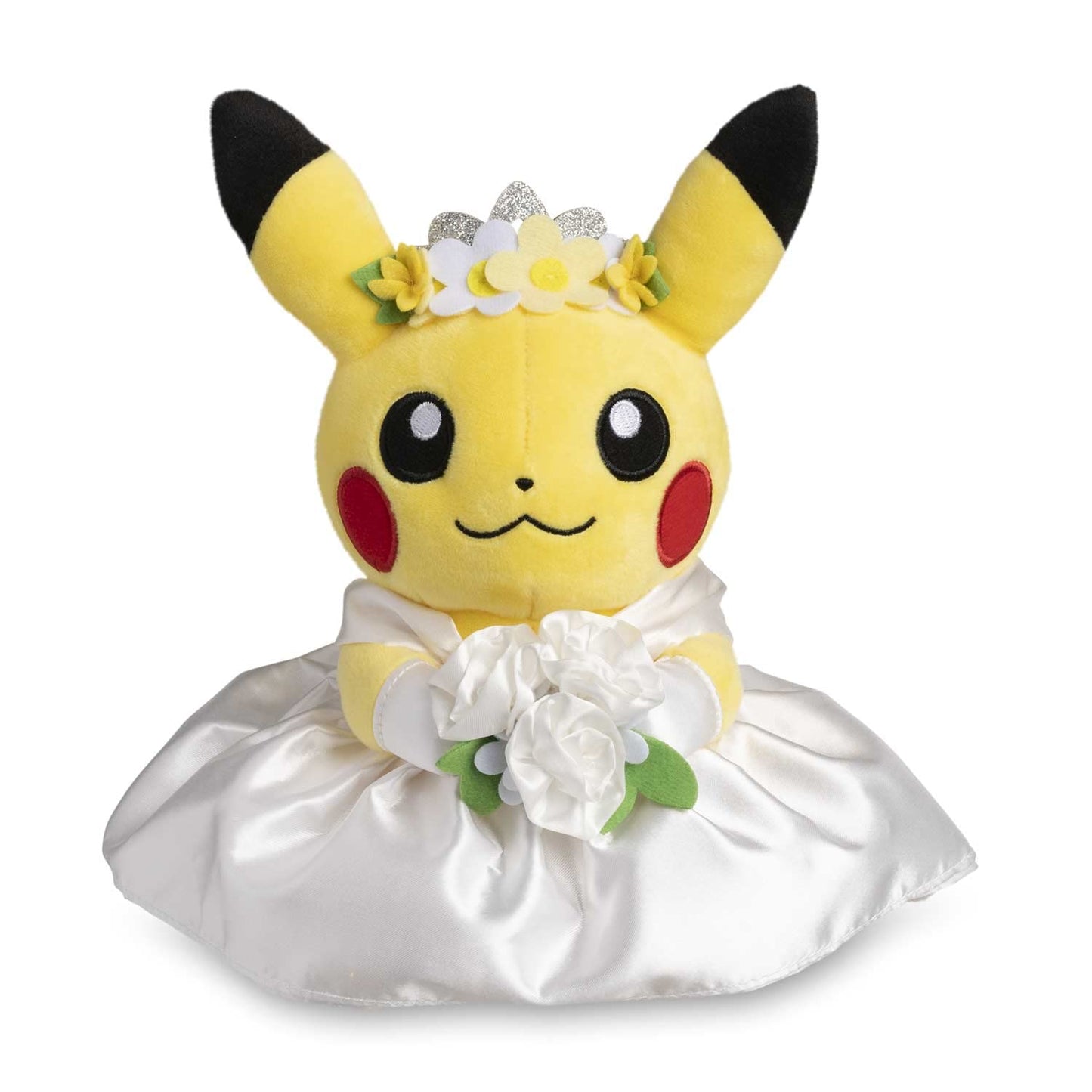 Pokemon Center: Pikachu Wedding - Dress Pikachu (Female) Plush, 8 Inch