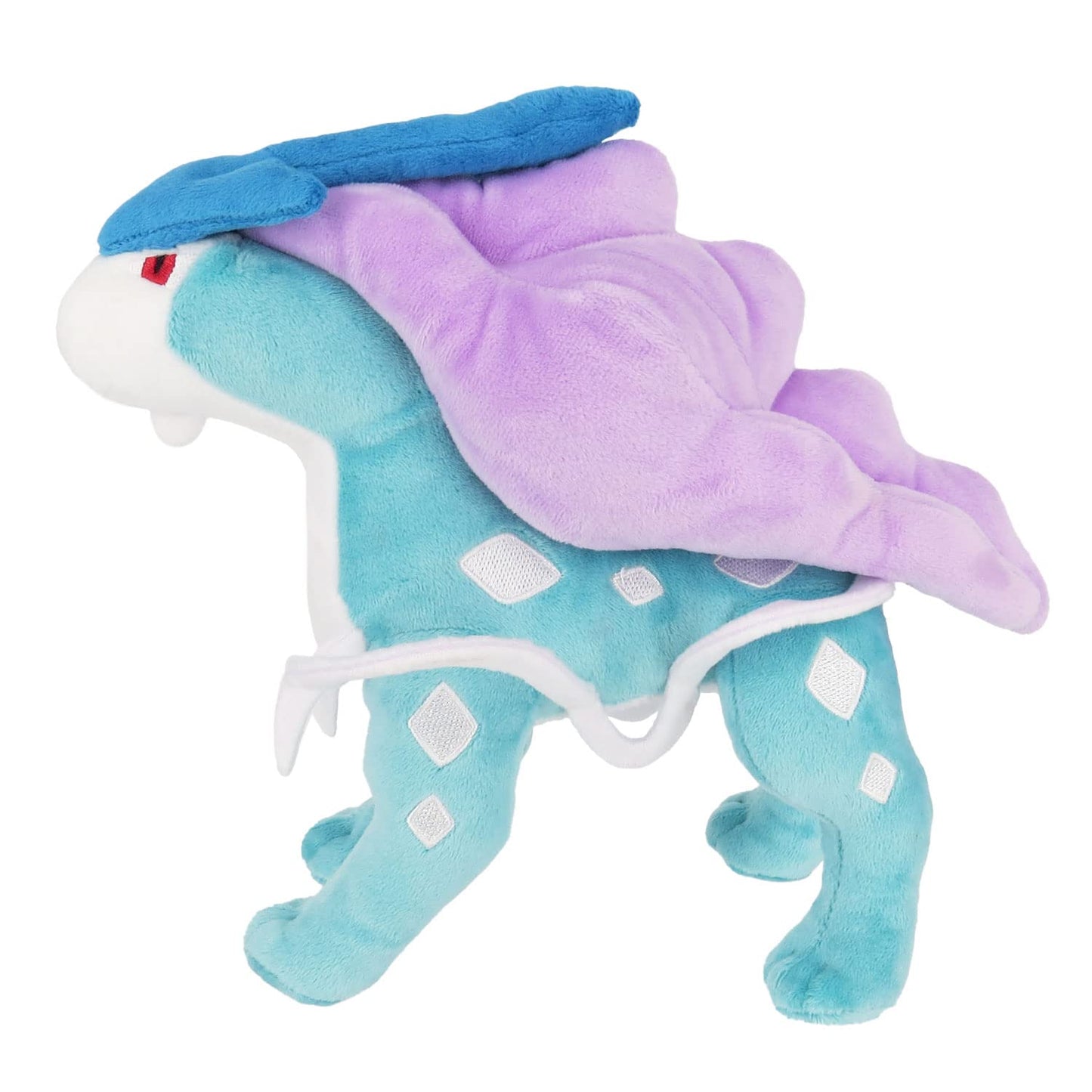 Sanei Pokemon All Star Series - PP64 - Suicune Stuffed Plush, Blue, Purple, 8.5"
