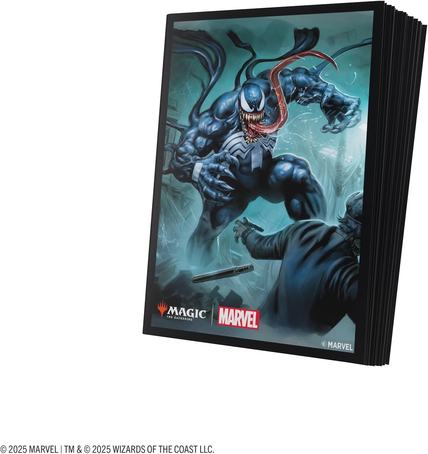 Gamegenic Magic: The Gathering Marvel's Spider-Man Premium Art Sleeves - Venom - 105 Matte Textured Card Sleeves with Full-Color Artwork, Tournament-Ready & Plastic-Free Packaging