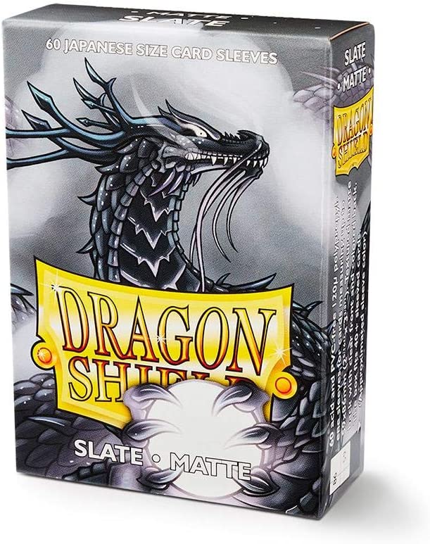 Dragon Shield 60ct Japanese Mini Card Sleeves Display Case (10 Packs) - Matte Slate