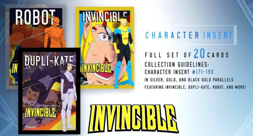 2025 Invincible Season 1 Keepsake Premiere Hobby Edition: 2 Relics Per Box Guaranteed, Chase Rare Autos & Patches