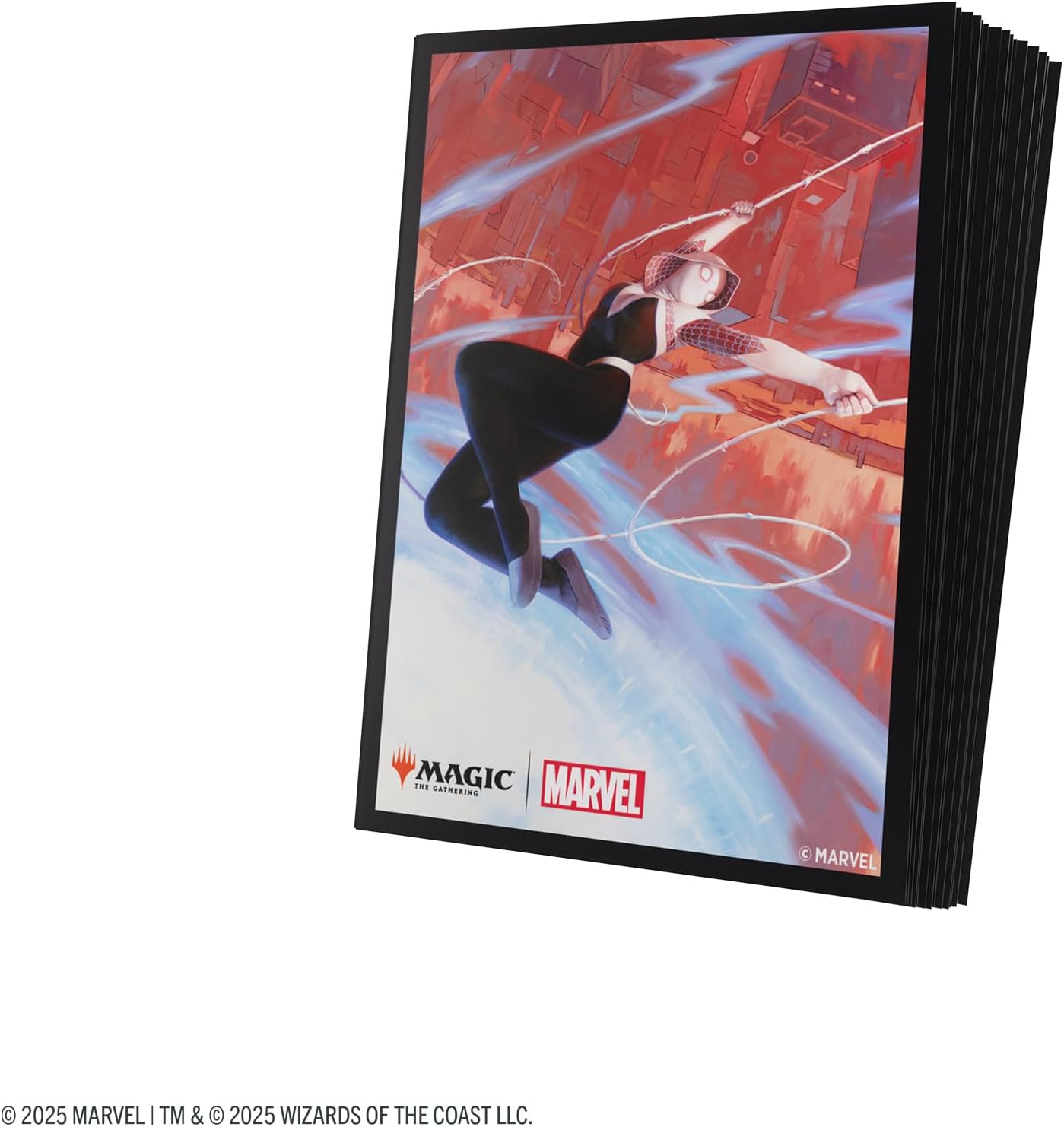 Gamegenic Magic: The Gathering Marvel's Spider-Man Premium Art Sleeves - Spider-Gwen - 105 Matte Textured Card Sleeves with Full-Color Artwork, Tournament-Ready & Plastic-Free Packaging