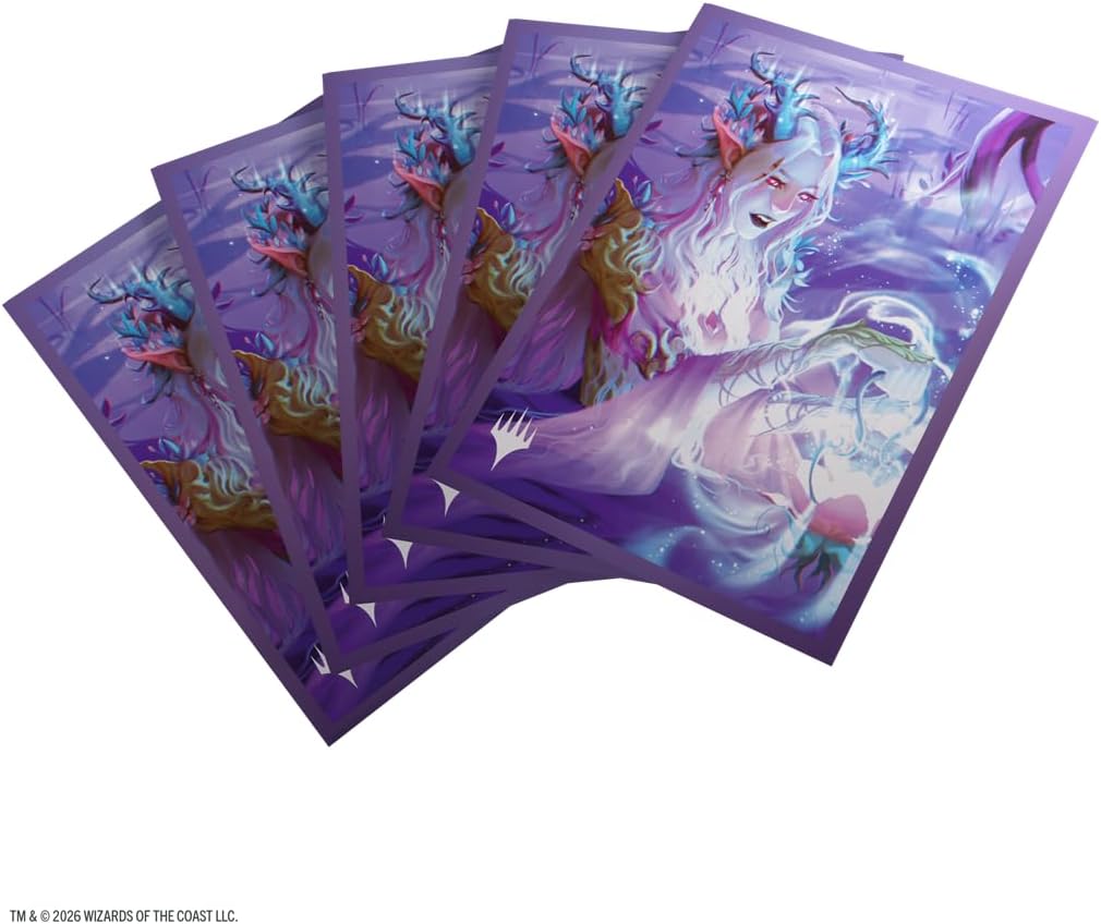 Gamegenic Magic: The Gathering Lorwyn Eclipsed Premium Art Sleeves - Twilight Diviner Design, 105 Textured Matte Sleeves, Smooth Shuffle & Card Protection, Full-Color, Acid-Free, PVC-Free