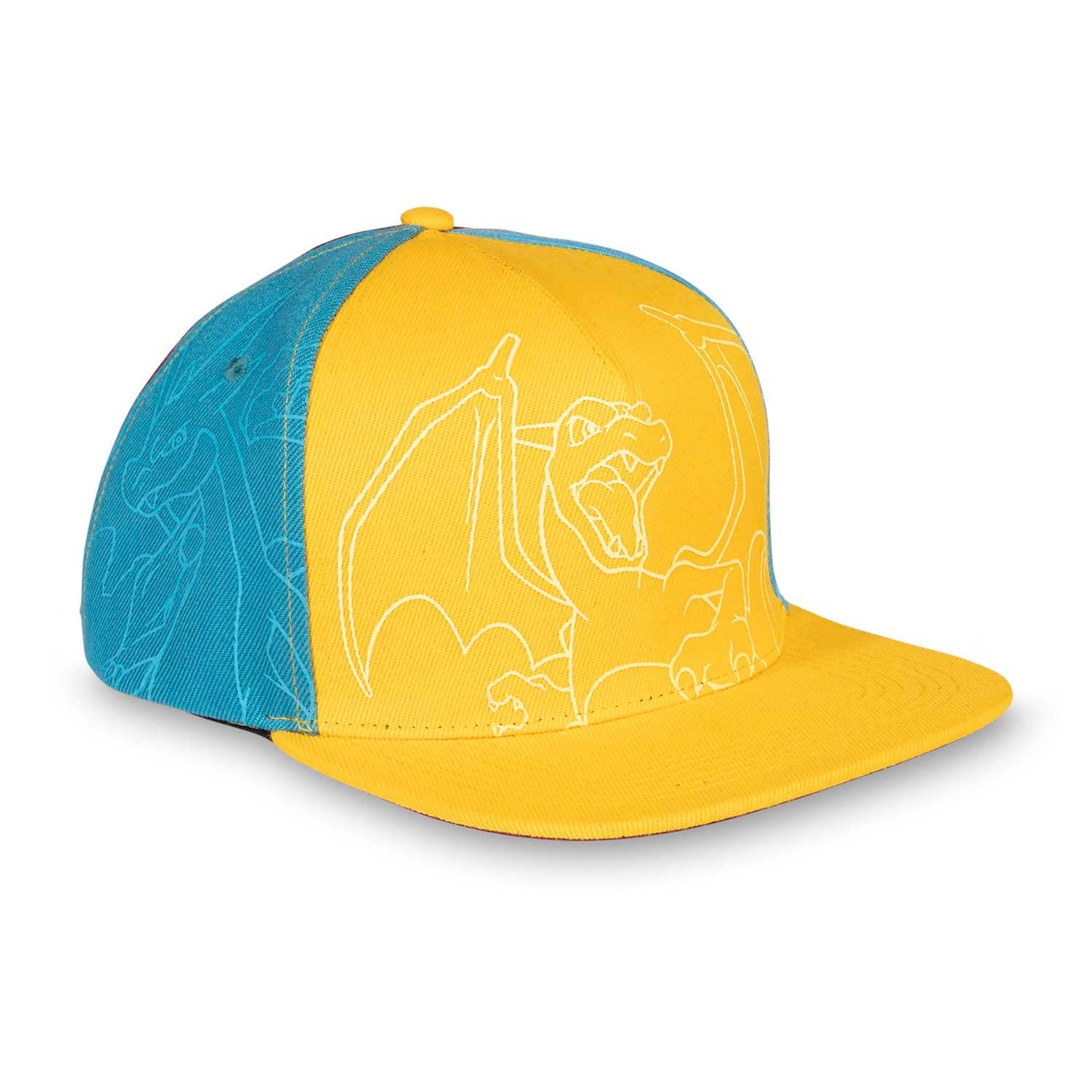 Pokemon Center Forms of Charizard Flat-Bill Hat (One Size-Adult) Red