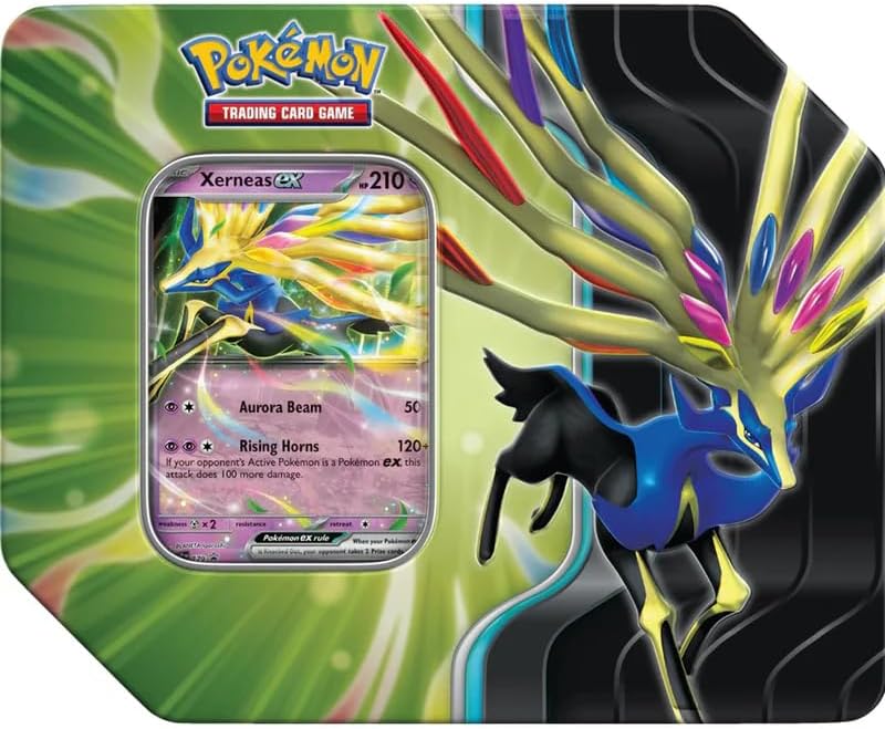 Pokemon TCG: Scarlet & Violet Azure Legends Tin - Xerneas ex (5 Packs)