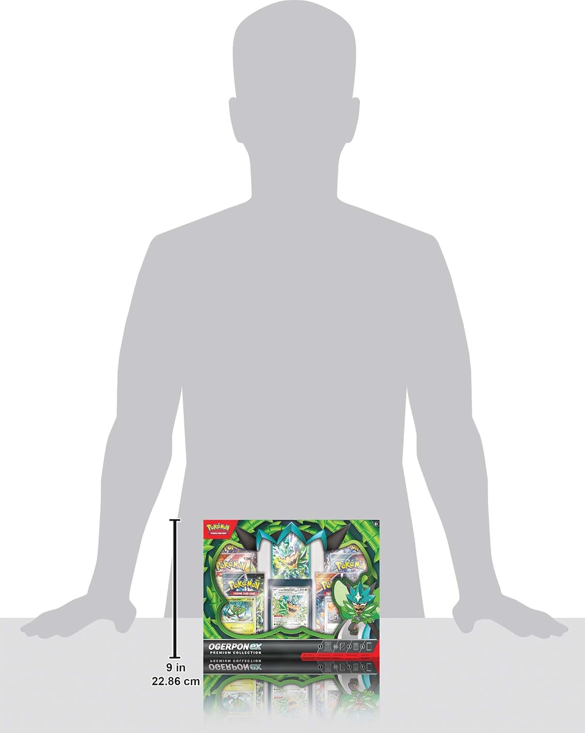 Pokemon TCG: Ogerpon ex Premium Collection (3 Foil Cards & 6 Boosters)