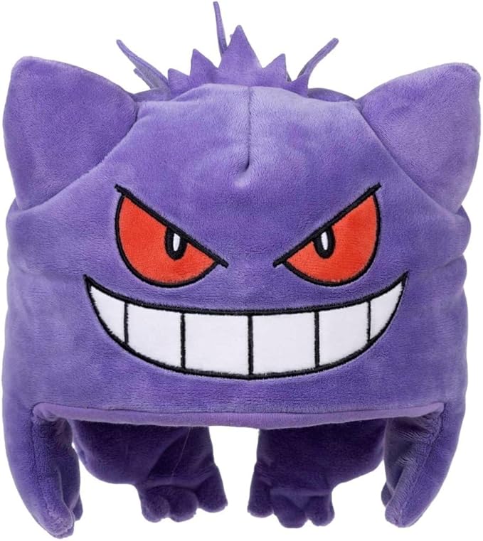 Pokemon Center: Gengar Pokemon Partner Plush Hat (One Size-Adult) Multicolored