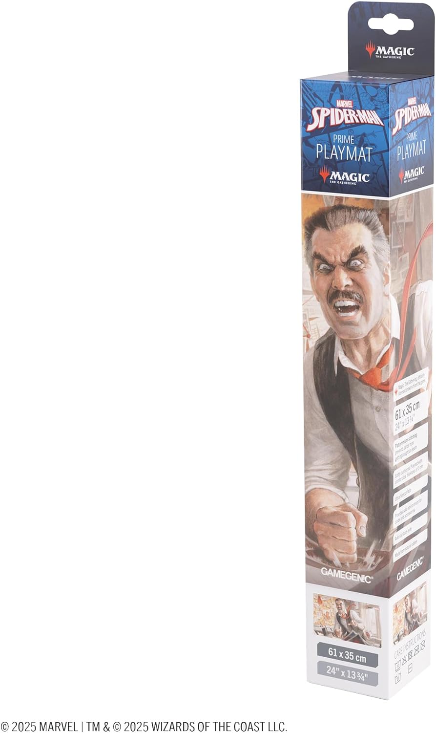 Gamegenic Magic: The Gathering Marvel's Spider-Man J. Jonah Jameson Prime PLAYMAT - Premium 61x35cm Game Mat with Cushioning, Anti-Slip Back & Flat Stitching, Official MTG Accessory