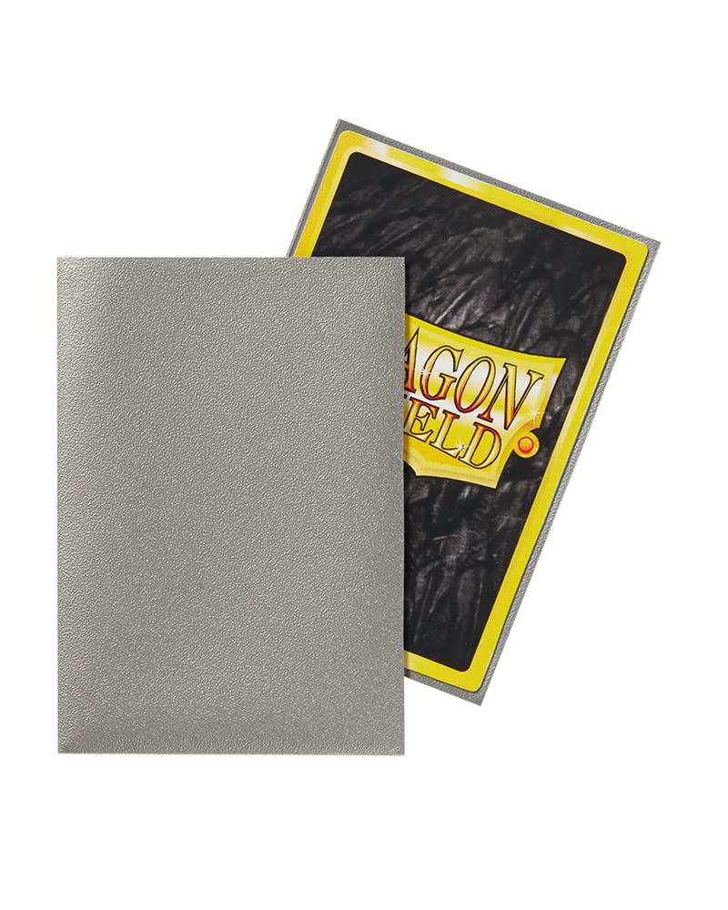 Dragon Shield Japanese Size Sleeves Matte Silver 60CT - Card Sleeves Smooth & Tough - Compatible with Pokemon, Yu-Gi-Oh!, & More TCG, OCG