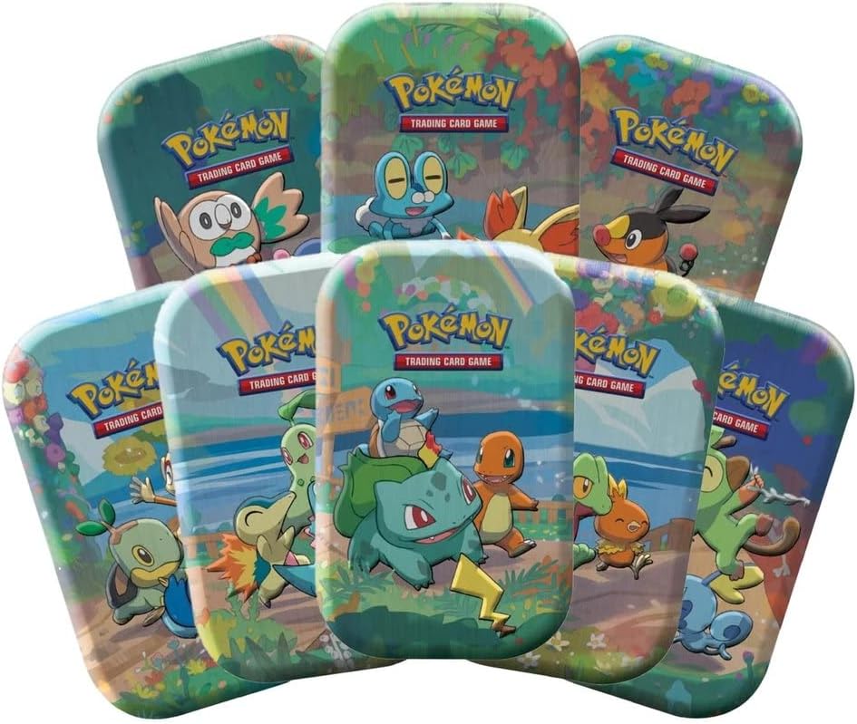 Pokemon 25th Celebrations Mini Tins - 8 Mini-tins Full Display