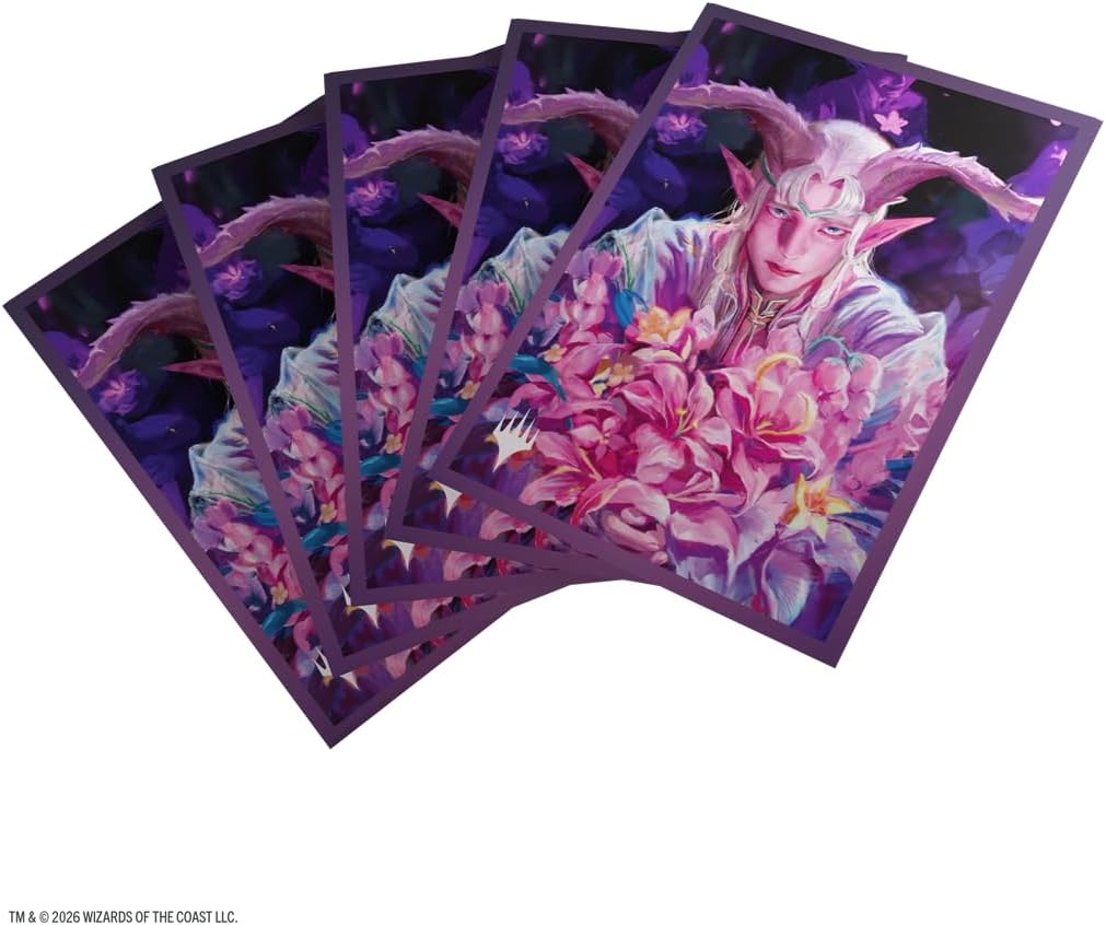 Gamegenic Magic: The Gathering Lorwyn Eclipsed Premium Art Sleeves - Dawnhand Eulogist Design, 105 Textured Matte Sleeves, Smooth Shuffle & Card Protection, Full-Color, Acid-Free, PVC-Free