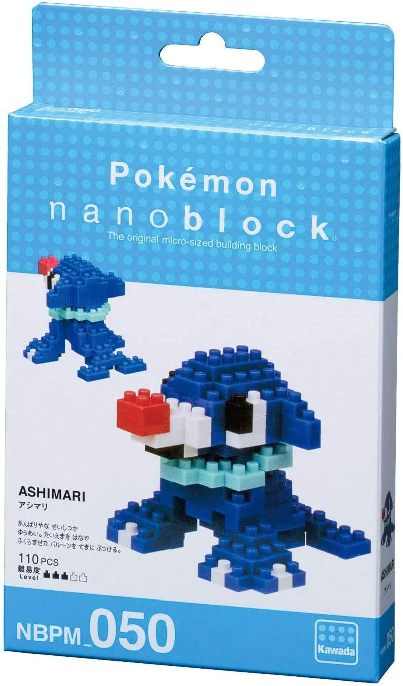 Nanoblocks Building Kit - Pokemon Litten, Popplio and Rowlet - Set of 3