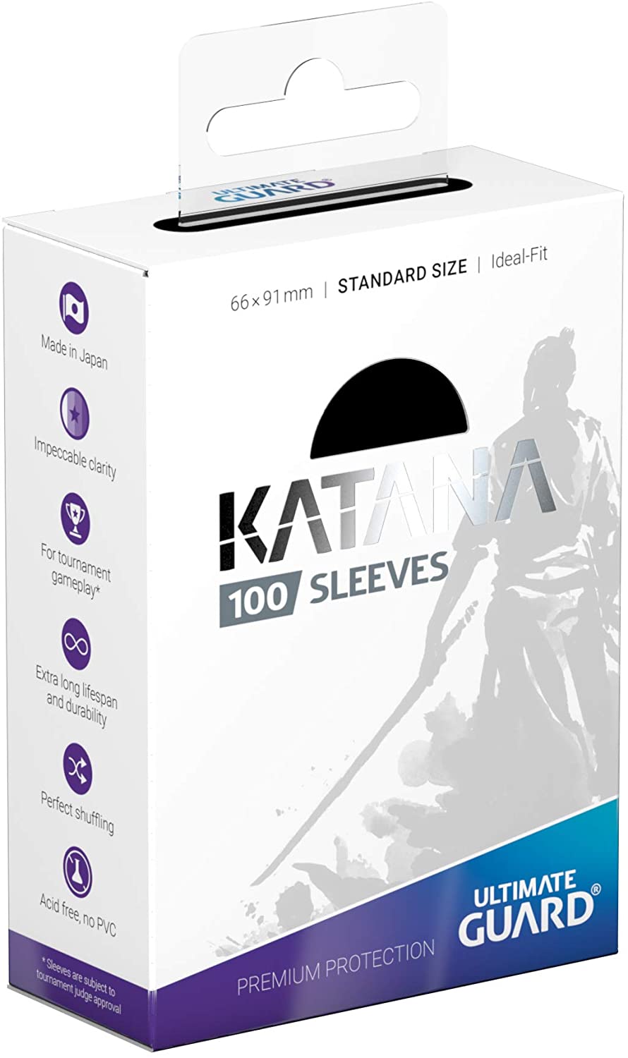 Ultimate Guard Katana Card Sleeves - Standard Size 100ct - Black