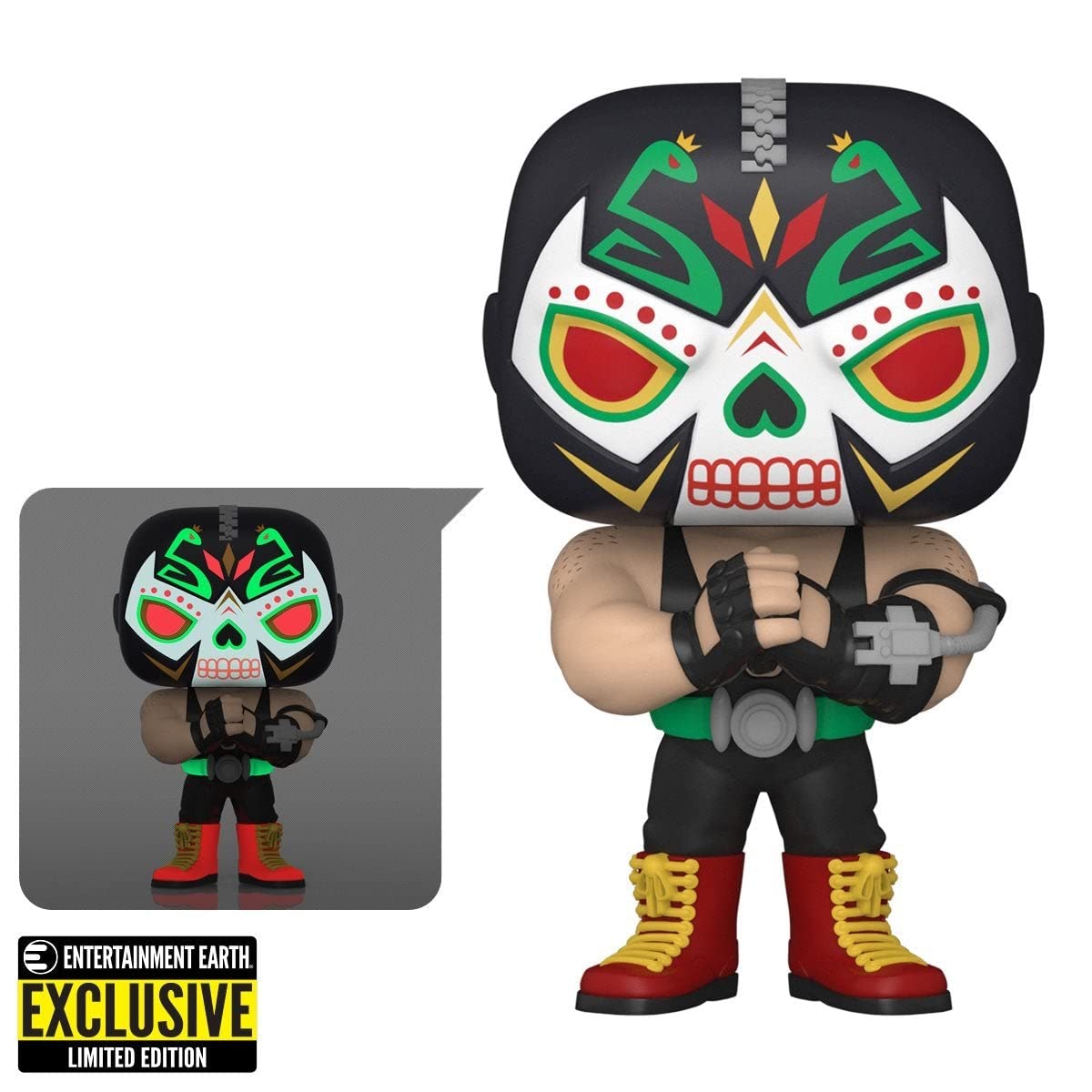Funko POP! Heroes Dia De Los DC Bane 3.75" Glow-in-The-Dark Vinyl Figure (#412)