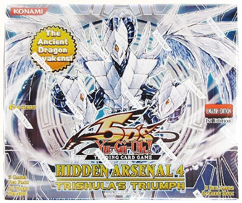 Yu-Gi-Oh! 5Ds Hidden Arsenal 4 Trishulas Triumph Booster Box 24 Packs Collectors Emporium NY Yu-Gi-Oh! 5Ds Hidden Arsenal 4 Trishulas Triumph Booster Box 24 Packs Collectors Emporium NY