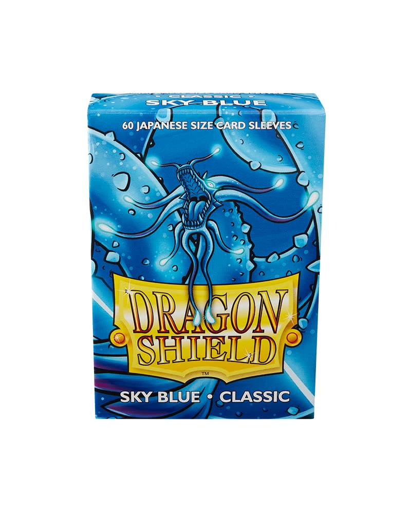 Arcane Tinmen Dragon Shield Japanese Size Card Sleeves Sky Blue 60CT Card Sleeves are Smooth & Tough Compatible with Pokemon, Yu-Gi-Oh!, and More, (AT-10619)