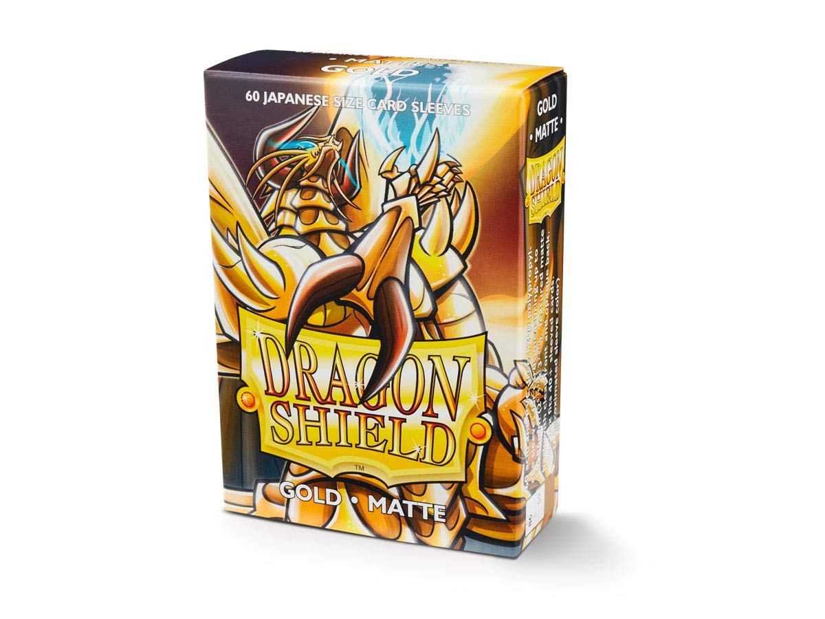 Dragon Shield Matte Mini Japanese Gold 60 ct Card Sleeves Individual Pack