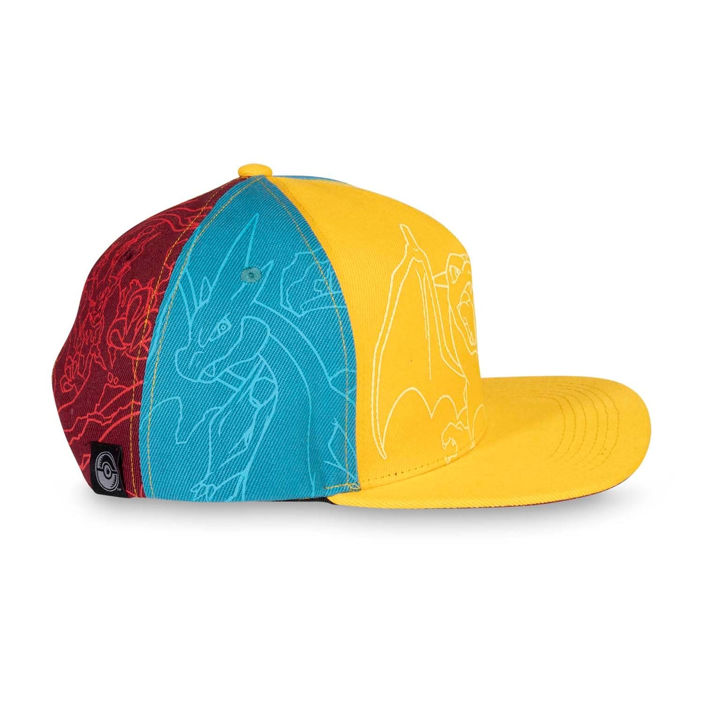 Pokemon Center Forms of Charizard Flat-Bill Hat (One Size-Adult) Red