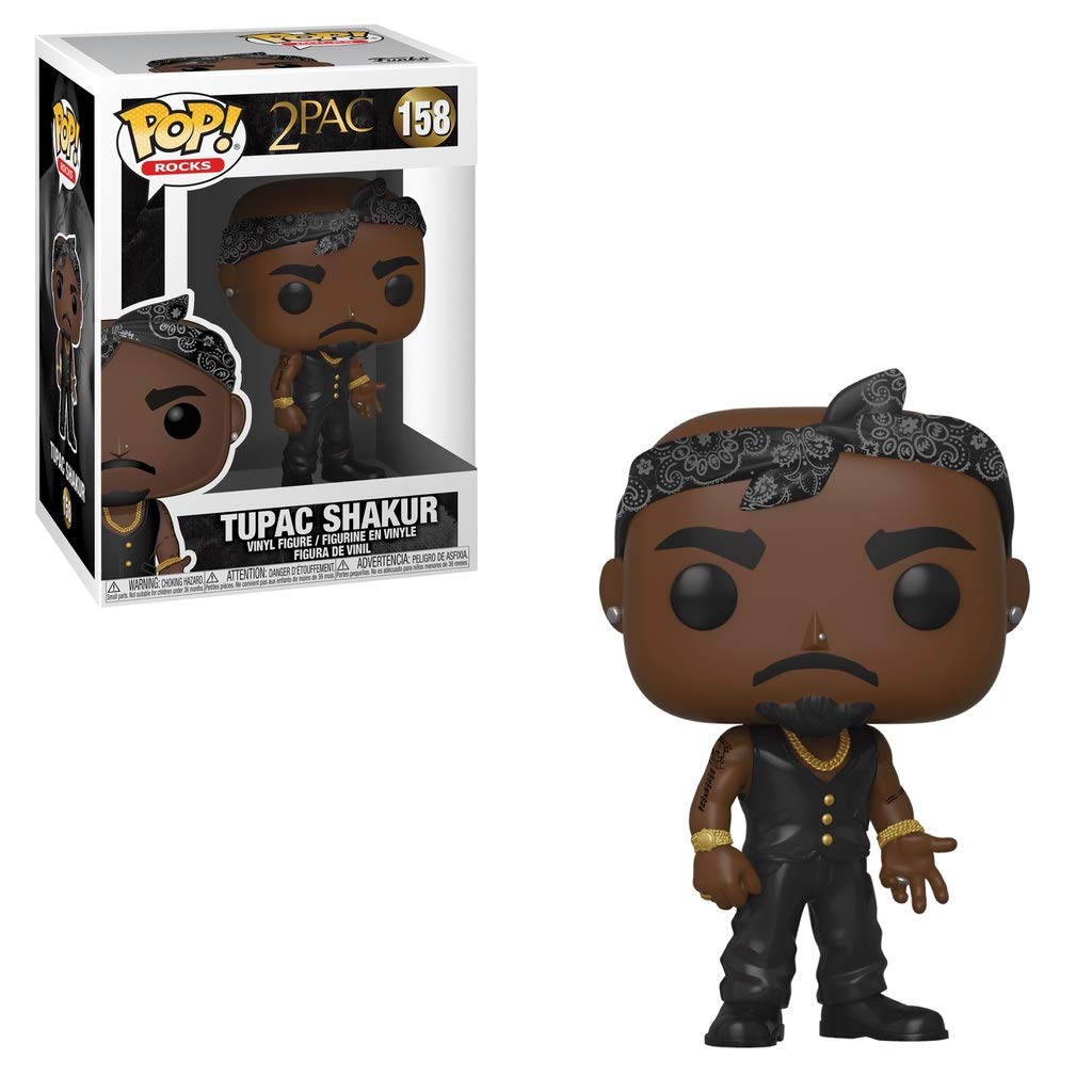 Funko POP! Rocks: Tupac - Vest with Bandana, Multicolour,3.75 inches