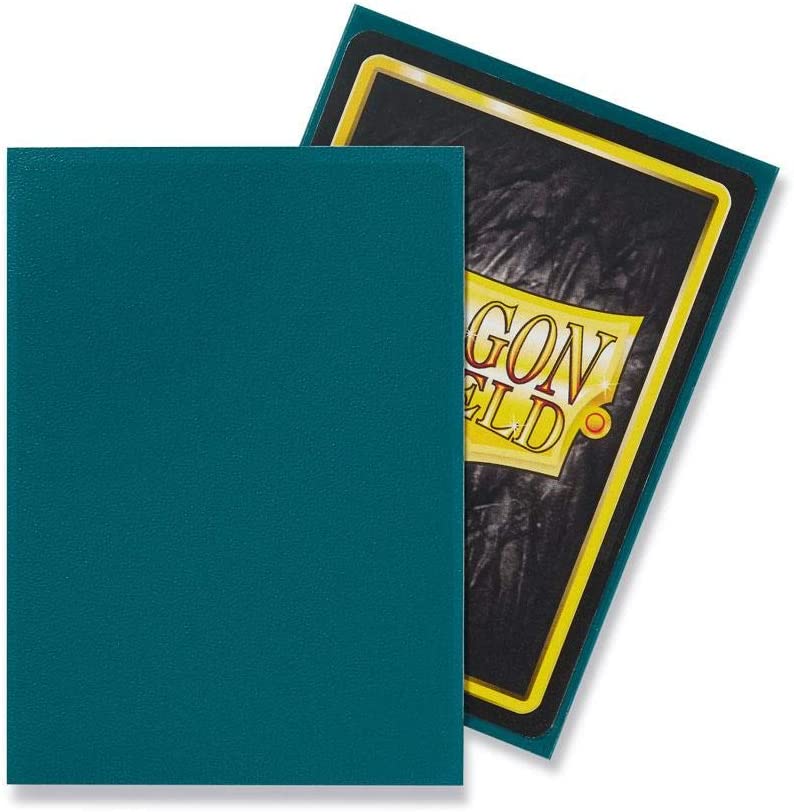 Dragon Shield 100ct Standard Card Sleeves Display Case (10 Packs) - Matte Petrol