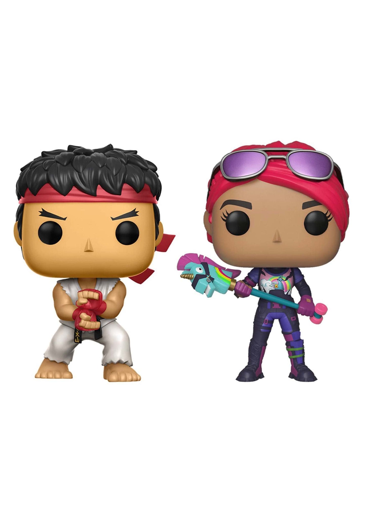 Funko Pop! Games: Fortnite - Ryu and Brite Bomber 2 Pack, Multicolor, 61189