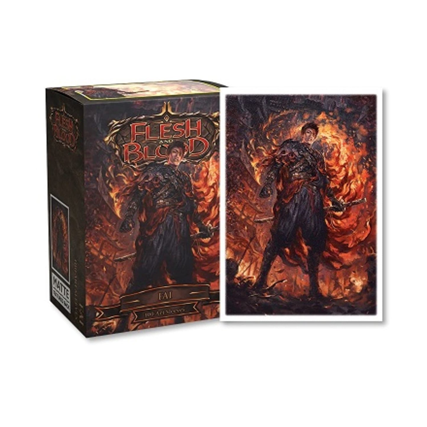 Dragon Shield Sleeves Flesh and Blood: FAI 100 CT - MTG Card Sleeves are Smooth & Tough - Compatible with Pokemon & Magic The Gathering Card Sleeves