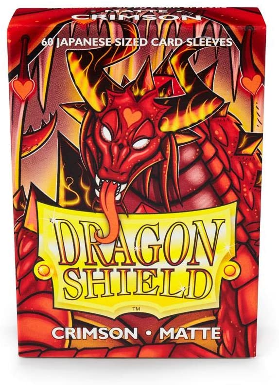 Dragon Shield 60ct Japanese Mini Card Sleeves - Matte Crimson Red