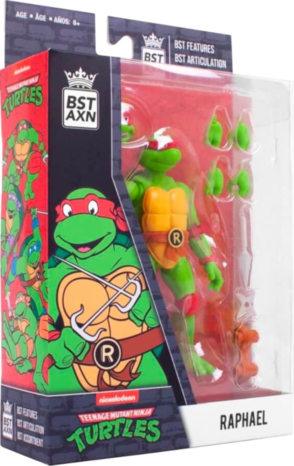 Loyal Subjects - BST AXN Teenage Mutant Ninja Turtles Raphael 5 Action Figure (Net)