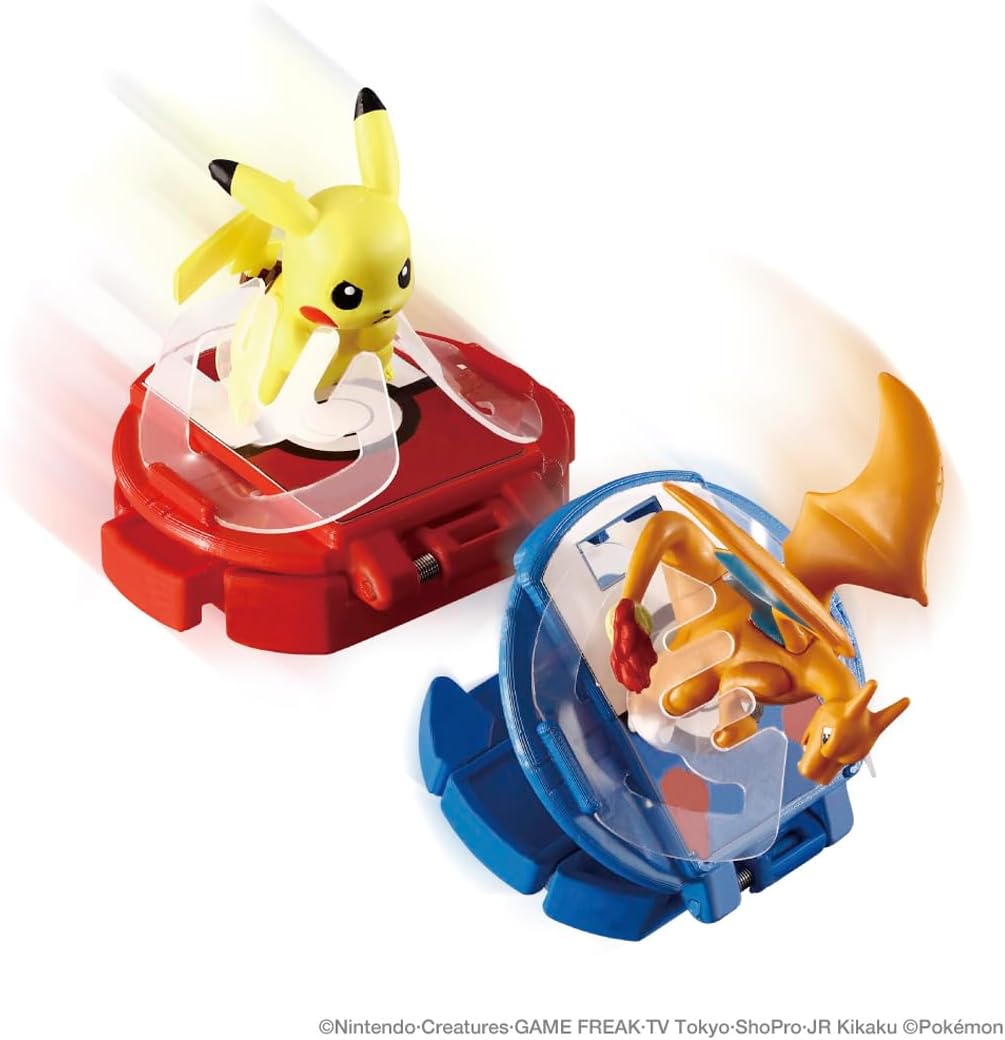 Pokemon Center Original Moncolle Battle Set Pikachu VS Charizard Figure Plastic Model