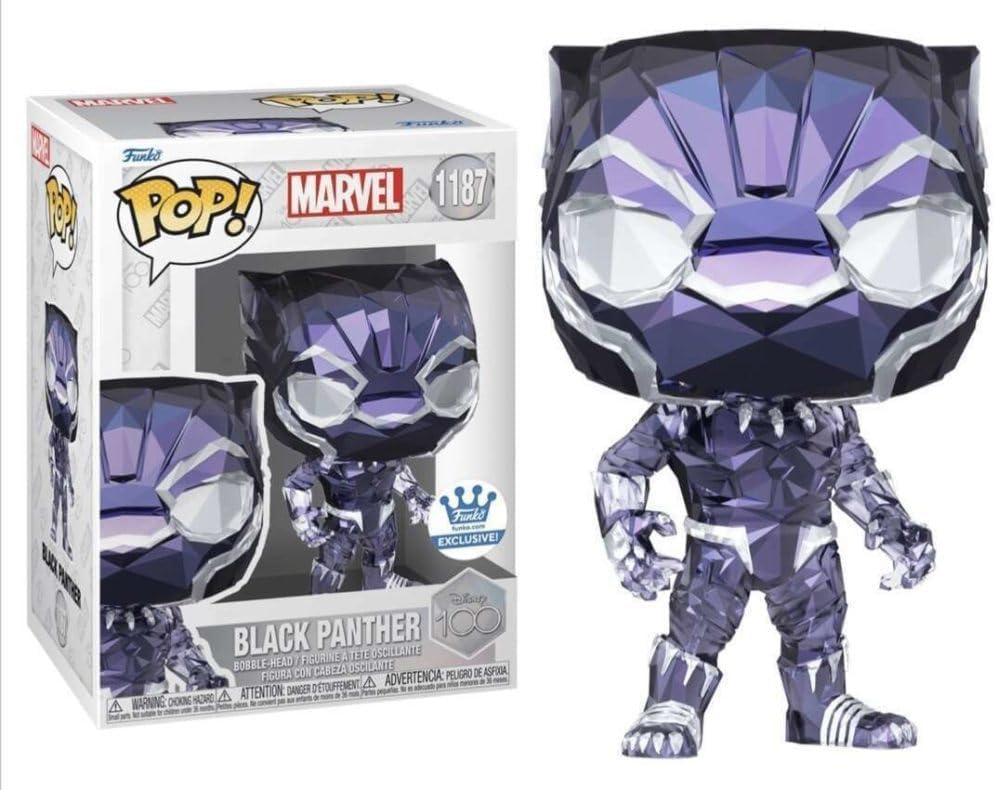 Funko Pop Black Panther Facet #1187 Exclusive Protector and Box Include, 3.75 inches