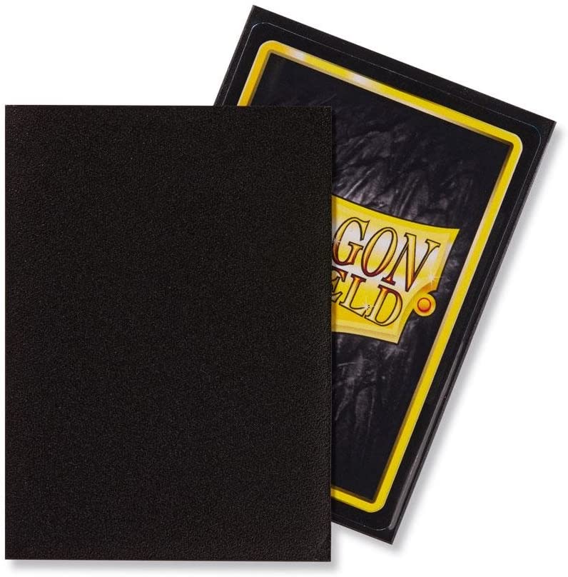 Dragon Shield 100ct Standard Card Sleeves Display Case (10 Packs) - Matte Black