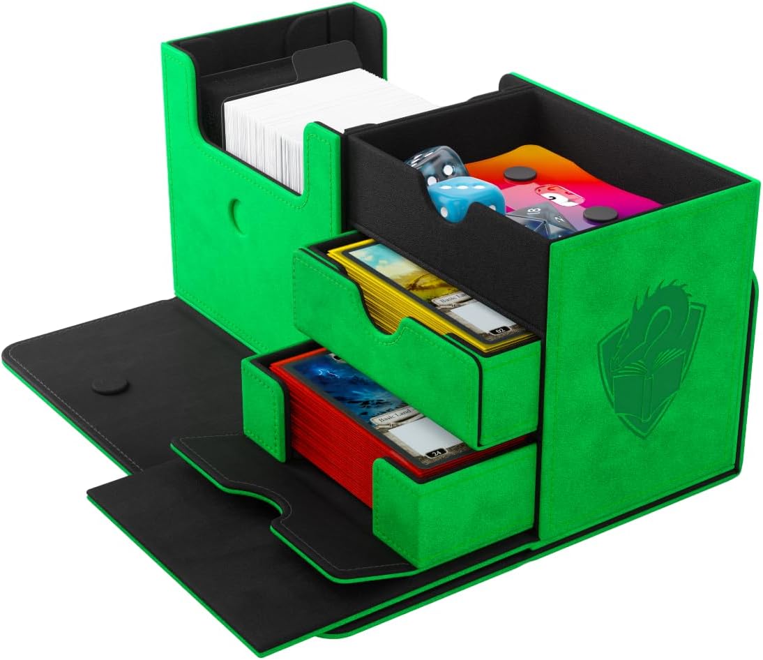 Gamegenic The Academic 133+ XL Premium Deck Box | Double-Sleeved Card Storage | High Quality Card Game Protector | Holds Up to 122 Cards Plus Game Accessories