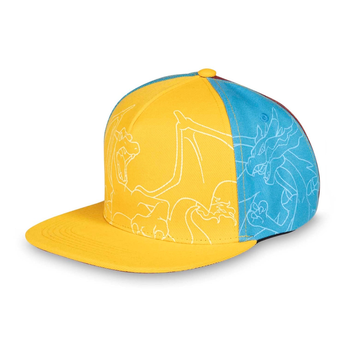 Pokemon Center Forms of Charizard Flat-Bill Hat (One Size-Adult) Red